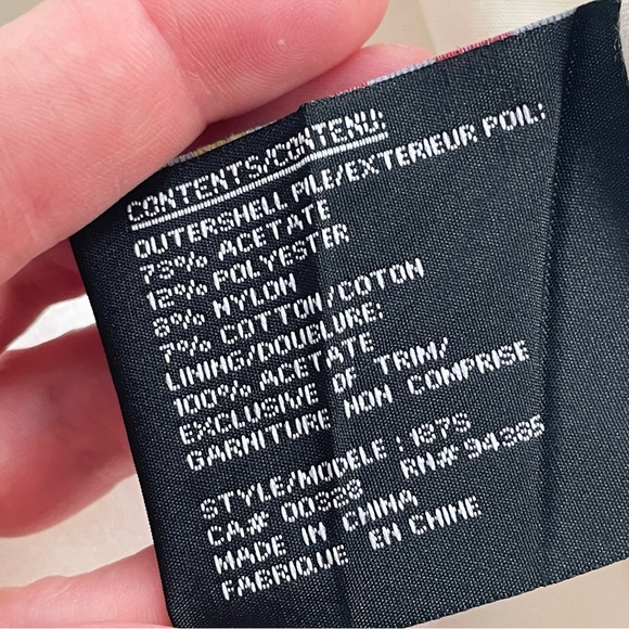 SIMON CHANG Faux Persian Lamb Cape, Cream Wedding Capelet, Lined - Picture 7 of 11